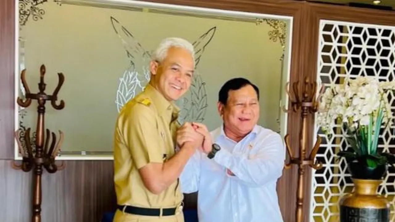 Bakal calon presiden Ganjar Pranowo mengunggah kebersamaannya dengan Prabowo Subianto di akun instagram miliknya @ganjar_pranowo.