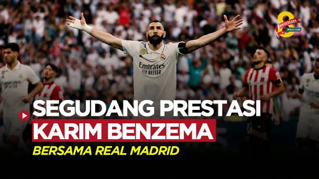 Berita Motion grafis deretan prestasi seorang Karim Benzema yang resmi tinggalkan Real Madrid akhir musim ini. Inilah video lengkapnya.