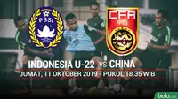 CFA - Indonesia U-22 Vs China (Bola.com/Adreanus Titus)