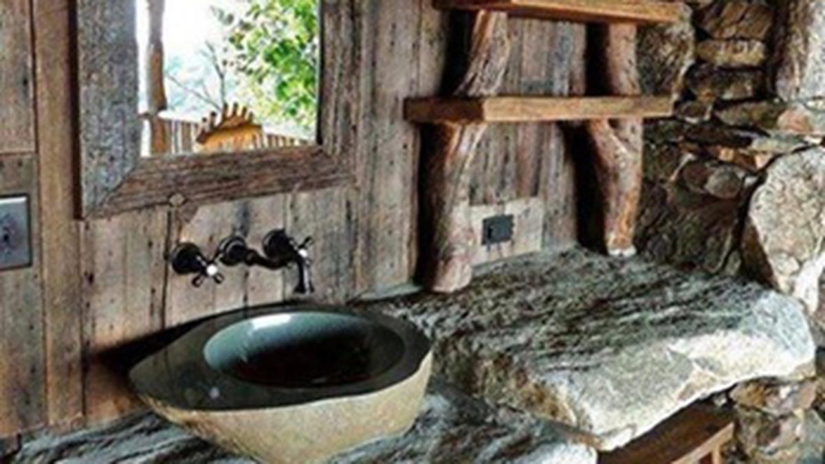 Desain Kamar Mandi Bernuansa Batu Alam Unik Dan Mengagumkan - Photo
