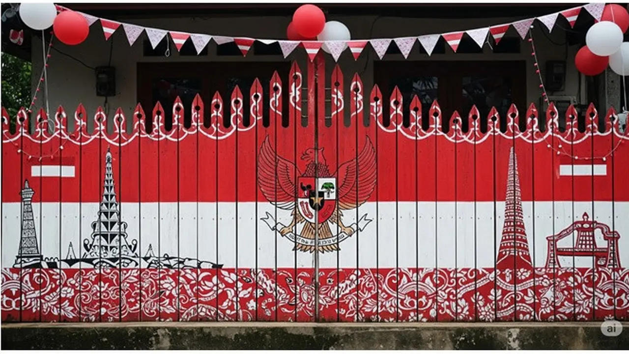 12 Rekomendasi Warna Cat Pagar Rumah HUT RI Paling Menarik, Dilengkapi Maknanya