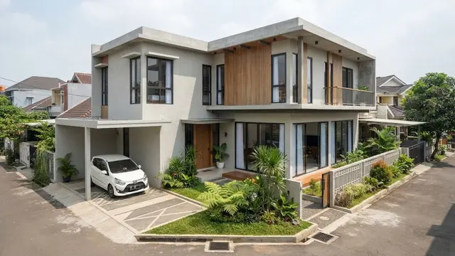 Desain Rumah Bentuk L (L-Shape)