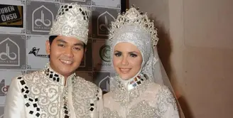 Pernikahan Indra Bekti dan Aldilla Jelita menggunakan konsep Timur Tengah (Liputan6.com)