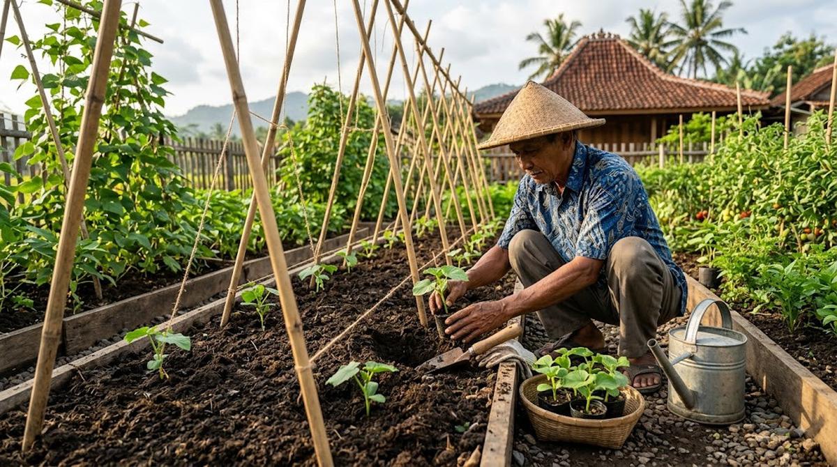 Cara Membuat Tanaman Mentimun Berbuah Lebat