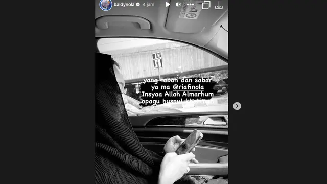 Ayah Nola B3 Meninggal Dunia, Naura Ayu Unggah Momen Kenangan Bersama Mendiang Kakek. (instagram.com/baldynola)