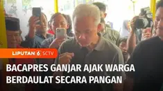 Bertemu warga Ibu Kota, bakal calon presiden Ganjar Pranowo mengajak setiap keluarga berdaulat secara pangan. Warga diharapkan bisa memanfaatkan lahan yang ada untuk menanam berbagai jenis tanaman yang bermanfaat.