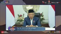 Wapres Ma'ruf  Apresiasi Pasar Modal Syariah yang Tumbuh meski Pandemi COVID-19
