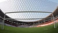 Stadion Utama Gelora Bung Karno yang hampir rampung pengerjaanya, Rabu (25/10/2017). Perbaikan stadion yang akan dipakai untuk Asian Games 2018 itu direncanakan selesai pada Oktober 2017. (Bola.com/Nicklas Hanoatubun)
