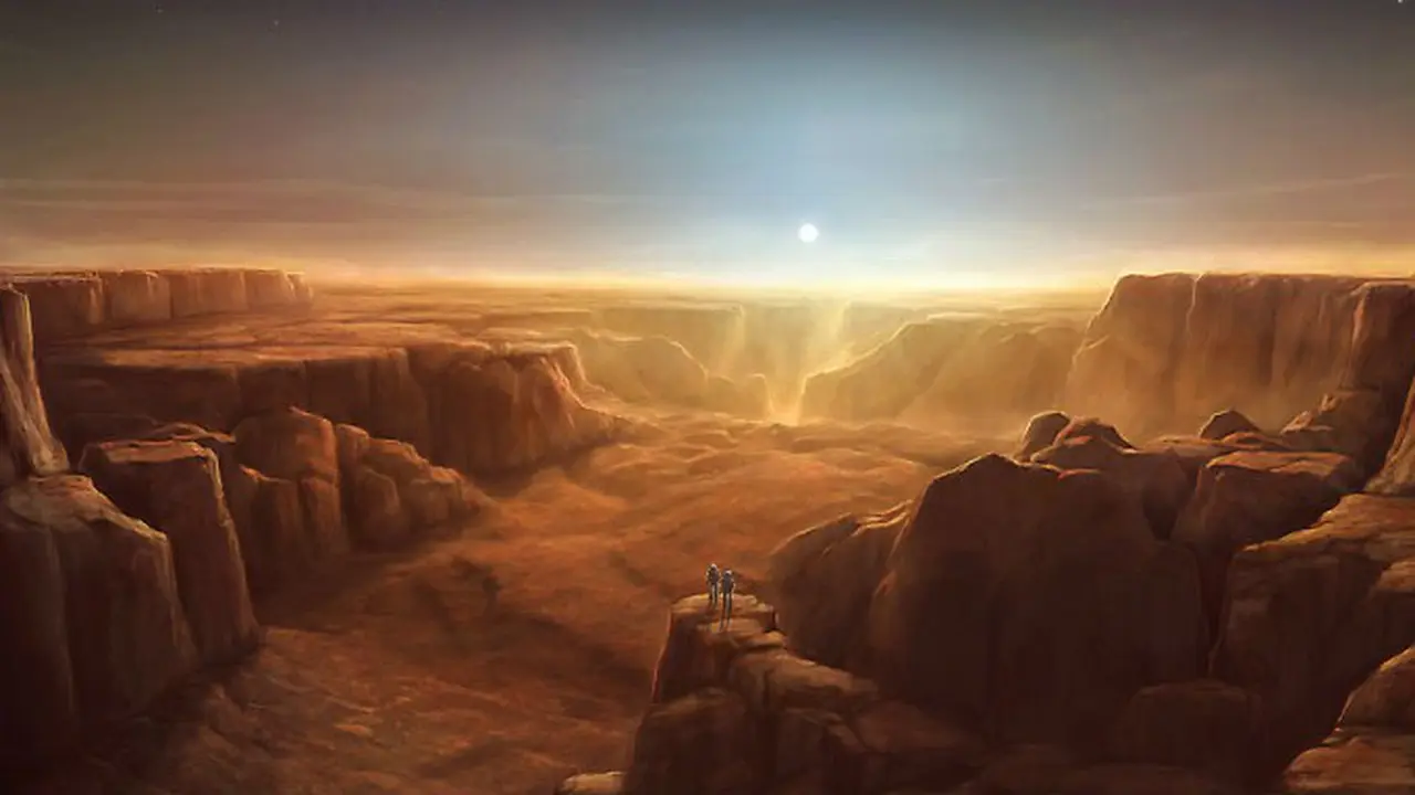 Penampakan `Grand Canyon` di Mars Tertangkap Satelit