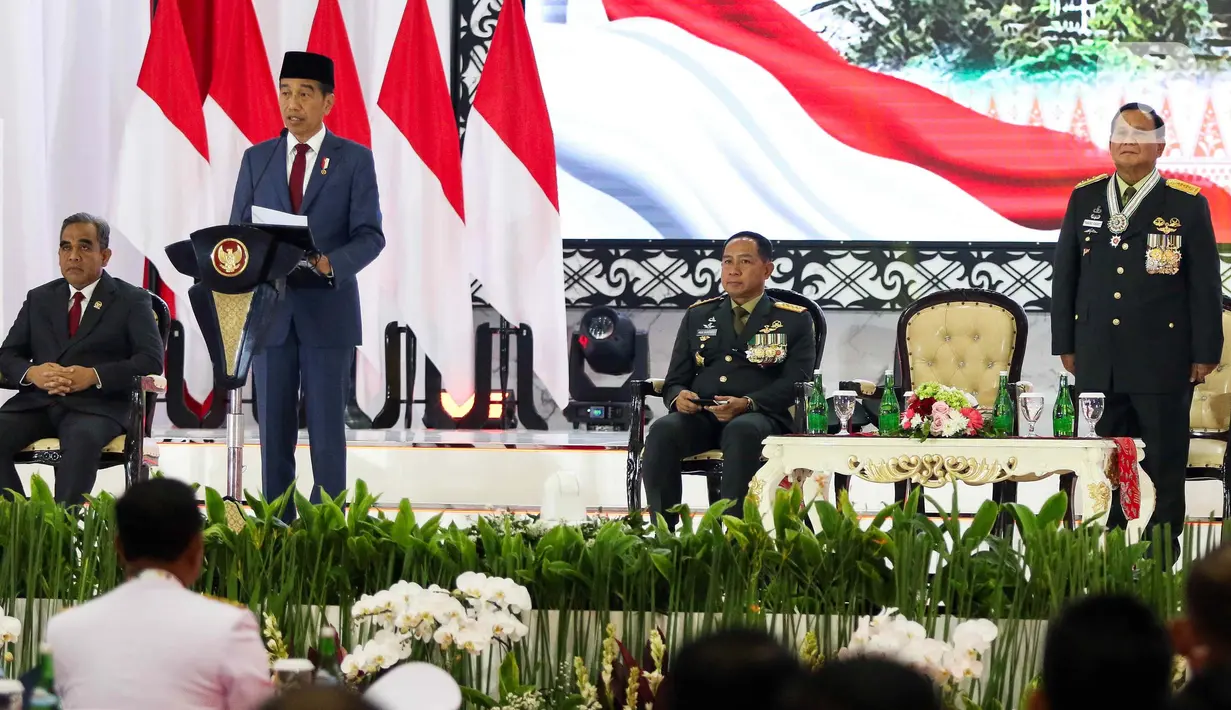 Anugerah tersebut diberikan atas jasa Prabowo di bidang pertahanan sehingga memberikan kontribusi luar biasa bagi kemajuan TNI dan kemajuan negara. (Liputan6.com/Herman Zakharia)