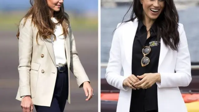Sama-Sama Anggun, Ini 6 Potret Kate Middleton dan Meghan Markle Pakai Busana yang Mirip