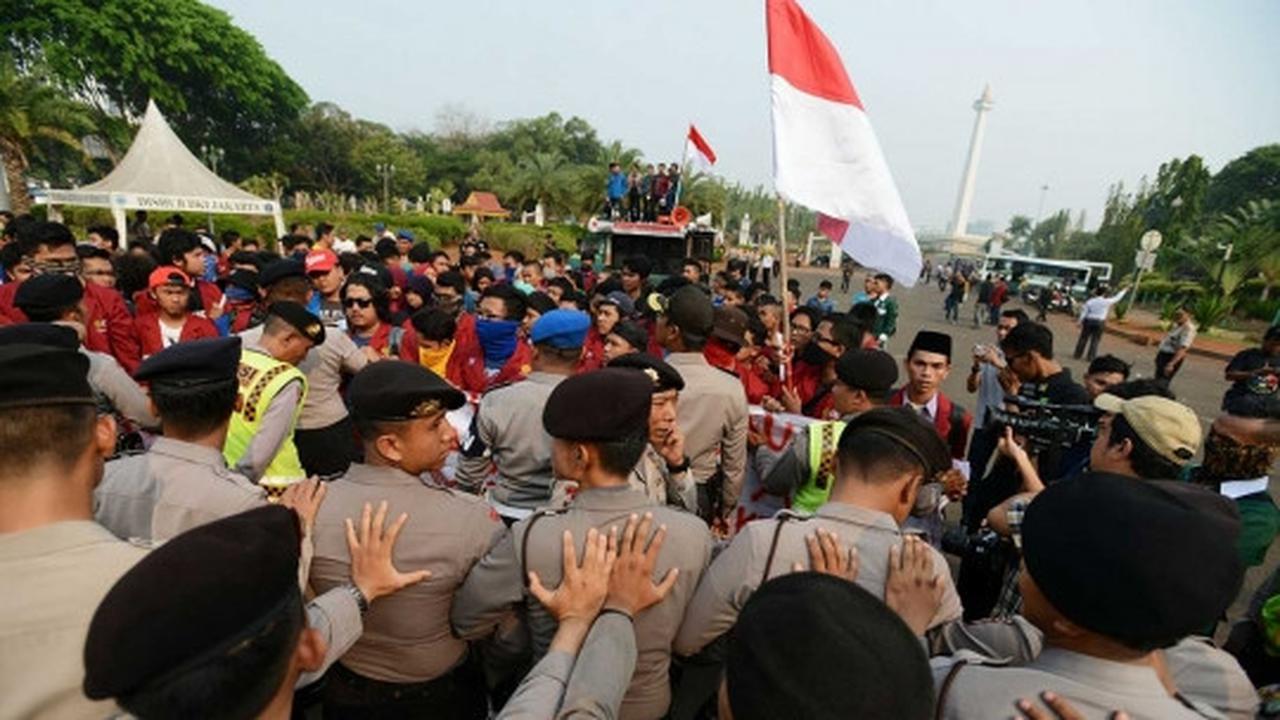 Massa sekarang tak boleh demo lewati pembatas Istana Negara ini