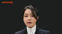 Banner Infografis Penangkapan Mantan Ibu Negara Korea Selatan Kim Keon Hee. (AP)