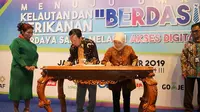 Menteri Kelautan dan Perikanan Susi Pudjiastuti mendorong digitalisasi Usaha Mikro Kecil dan Menengah (UMKM) kelautan dan perikanan. (Dok. KKP)