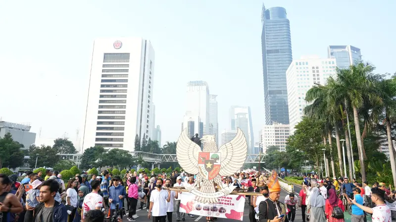 Sambut Harlah Pancasila 1 Juni, Ini Kemeriahan Kirab Pancasila Bersama BPIP di Jakarta