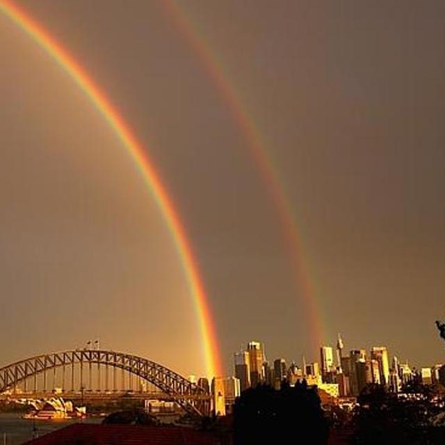 Fenomena Unik Pelangi Ganda Di Langit Australia Global Liputan6 Com