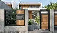 10 Desain Pagar dengan Kotak Surat Modern, Bikin Fasad Rumah Lebih Rapi dan Fungsional