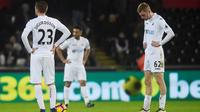 Swansea City menempati posisi juru kunci Premier League hingga pekan ke-19. (Reuters/Rebecca Naden)