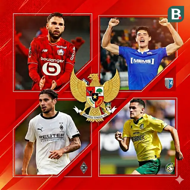 Ilustrasi pemain Timnas Indonesia di kompetisi Eropa. (Bola.com/Gemini)