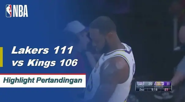 Kyle Kuzma mencetak 29 poin saat Lakers mendapatkan kemenangan atas Kings 111-106.