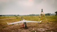 Drone Bramor ppX sebelum diterbangkan (Dok. Terra Drone Indonesia)