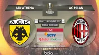 Liga Europa_AEK Athena Vs AC Milan (Bola.com/Adreanus Titus)