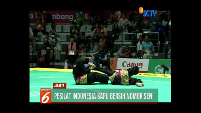 Dari 8 nomor final yang dipertandingkan, Tim Indonesia menyumbang 6 medali emas.