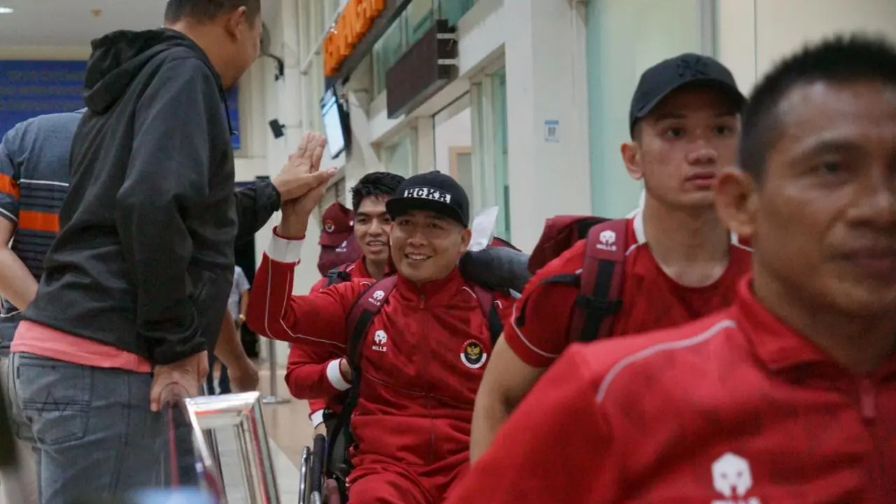 Kontingen Indonesia di ASEAN Para Games 2023 saat kembali ke tanah air