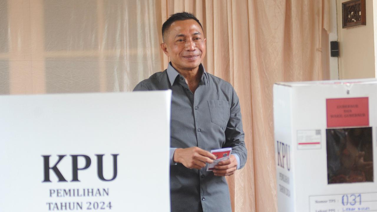 Dharma Pongrekun nyoblos di TPS 31 Lebak Bulus