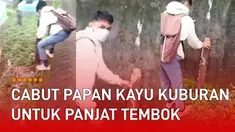 Seorang remaja lakukan aksi nekat saat berada di kuburan.
