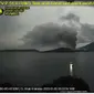 Gunung Anak Krakatau meletus lagi pada Kamis dini hari (5/1/2023). (Liputan6.com/ PVMBG)