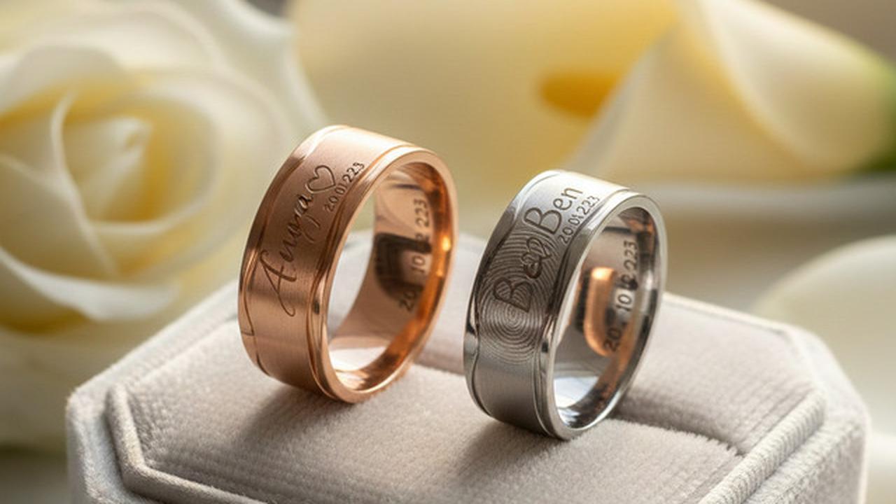 Model cincin nikah ukir nama