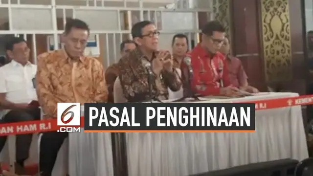 VIDEO: Yasonna Laoly Jelaskan Pasal Penghinaan Presiden