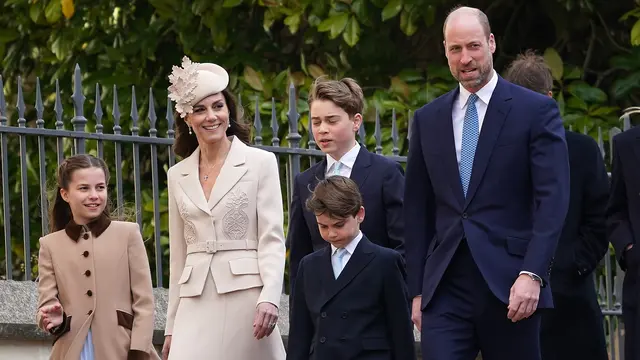 Kate Middleton Tanggalkan Biru untuk Setelan Putih Gading, Kebaktian Paskah Pertama Sejak 2023