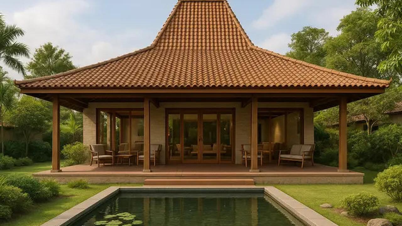 7 Model Rumah Joglo Modern Klasik 1 Lantai, Perpaduan Tradisi dan Kenyamanan Masa Kini