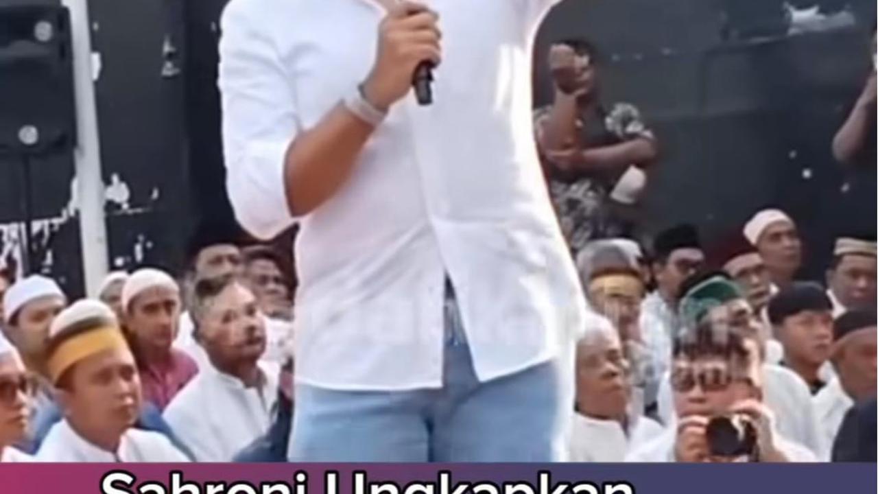 Ahmad Sahroni muncul di depan publik