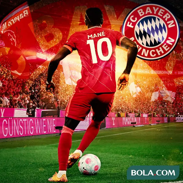 Bayern Munchen - Ilustrasi Sadio Mane