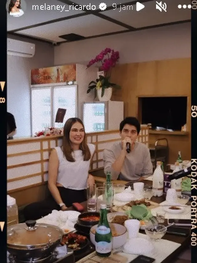 Maxime Bouttier temani Luna Maya kumpul bareng Geng Menteri Ceria (Foto: Instagram melaney_ricardo)