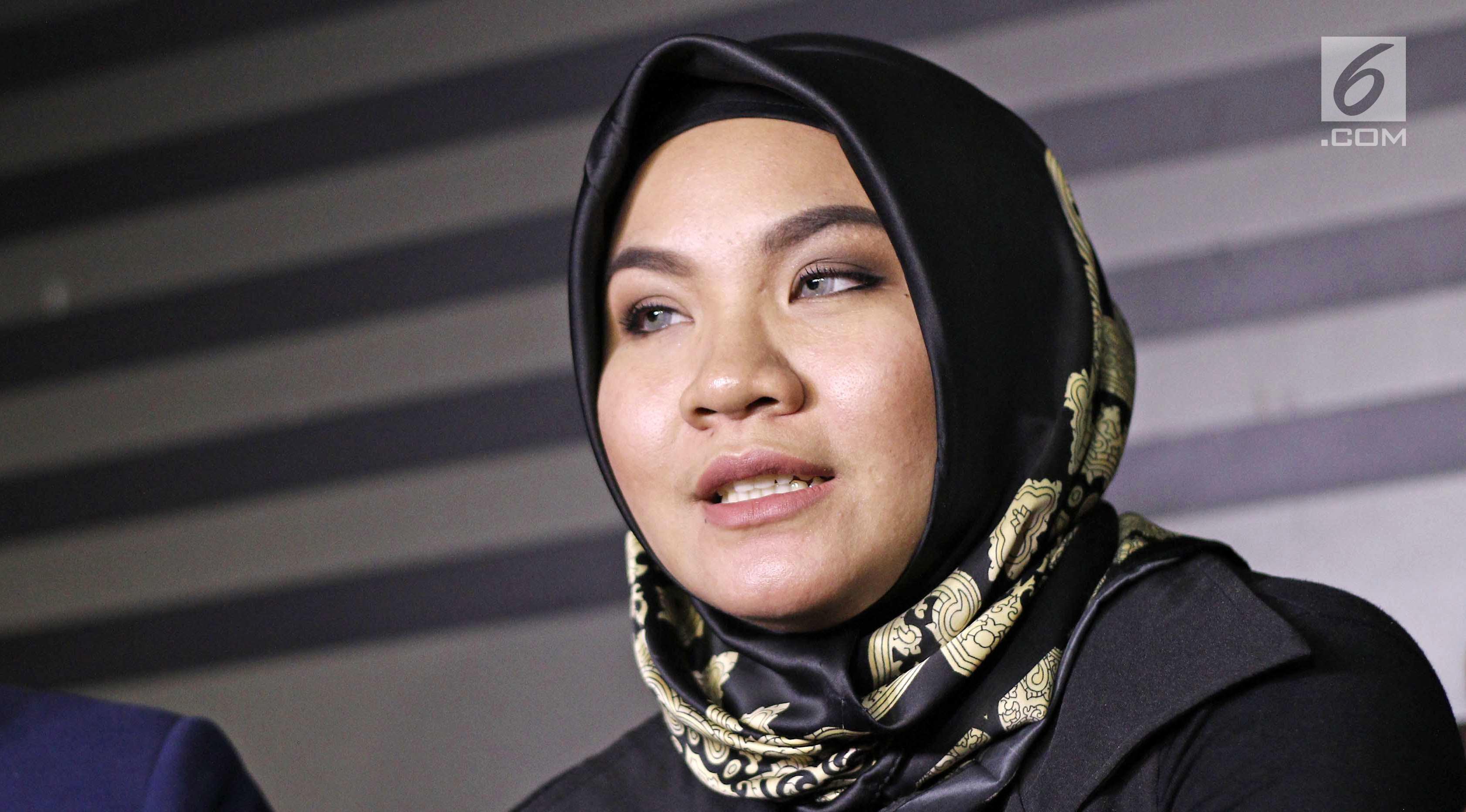Istri Aldi Taher, Georgia Aisyah bicara soal perceraiannya. (Herman Zakharia/Liputan6.com)
