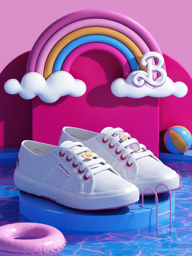 Koleksi eksklusif The Superga x Barbie Movie (Istimewa)