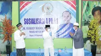 Sosialisasi Empat Pilar kerjasama MPR dengan Pondok Pesantren Riyadhul Anam Al-Arfah, Sindang Barang, Kota Bogor. (Foto:MPR)