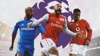 Premier League - Nicolas Anelka, Thierry Henry, Louis Saha (Bola.com/Adreanus Titus)