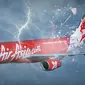 Ilustrasi Pesawat AirAsia (Liputan6.com/Andri Wiranuari)