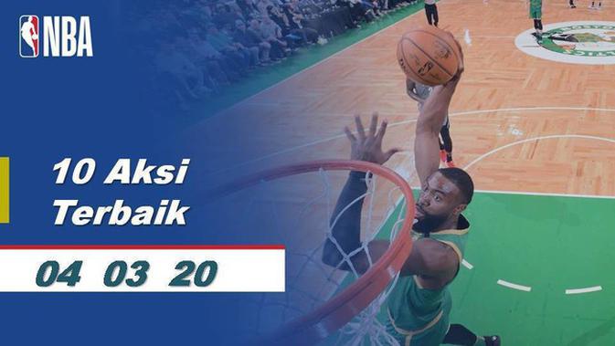VIDEO 10 Aksi Terbaik NBA 4 Maret 2020 Slam Dunk Jaylen 