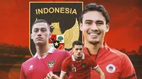 Timnas Indonesia - Jay Idzes, Nathan Tjoe-A-On, dan Justin Hubner (Bola.com/Adreanus Titus)