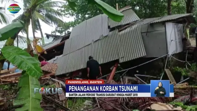 Pemprov Banten akan memperbaiki hunian warga yang menjadi korban tsunami Selat Sunda, dalam masa transisi darurat yang akan beralngsung hingga Maret mendatang.