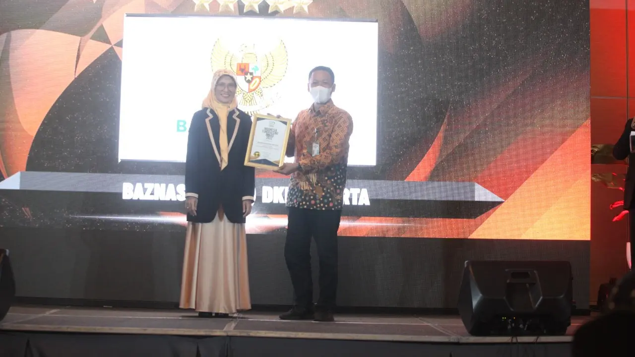 Baznas (Bazis) DKI Jakarta kembali menoreh penghargaan bergengsi dalam Indonesia Fundraising Award 2022, Rabu (30/11/2022) (Istimewa)