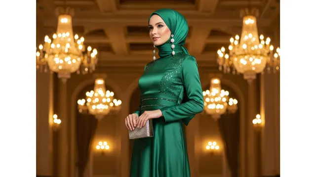 Prompt Gemini AI Wanita Berhijab/ Ilustrasi Gemini AI