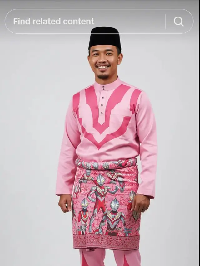 6 Potret Baju Lebaran Ultraman Ini Unik, Jadi Pusat Perhatian di Hari Raya