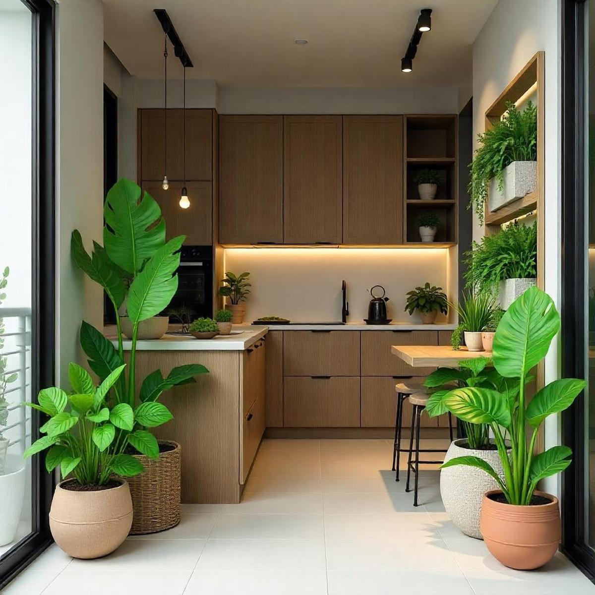 Taman inddor dekat dapur